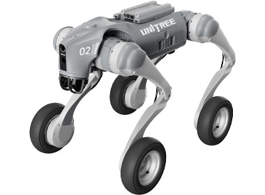 Unitree Go2-W robot with advanced perception and navigation system