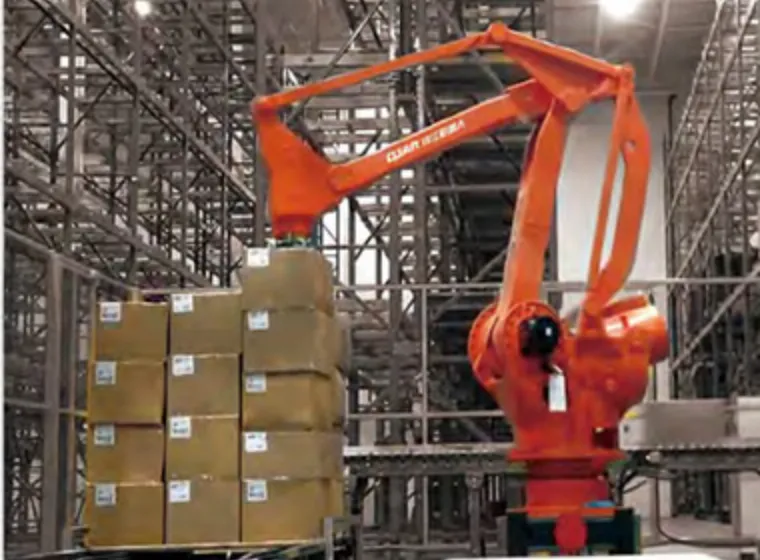 Alternate view: compact design of EVS QJR8-700 robot