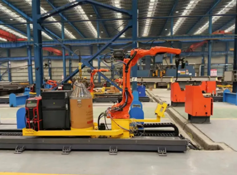 Extended reach capability of EVS 6-axis welding robot