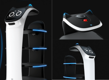 BellaBot demonstrating intelligent obstacle avoidance tech