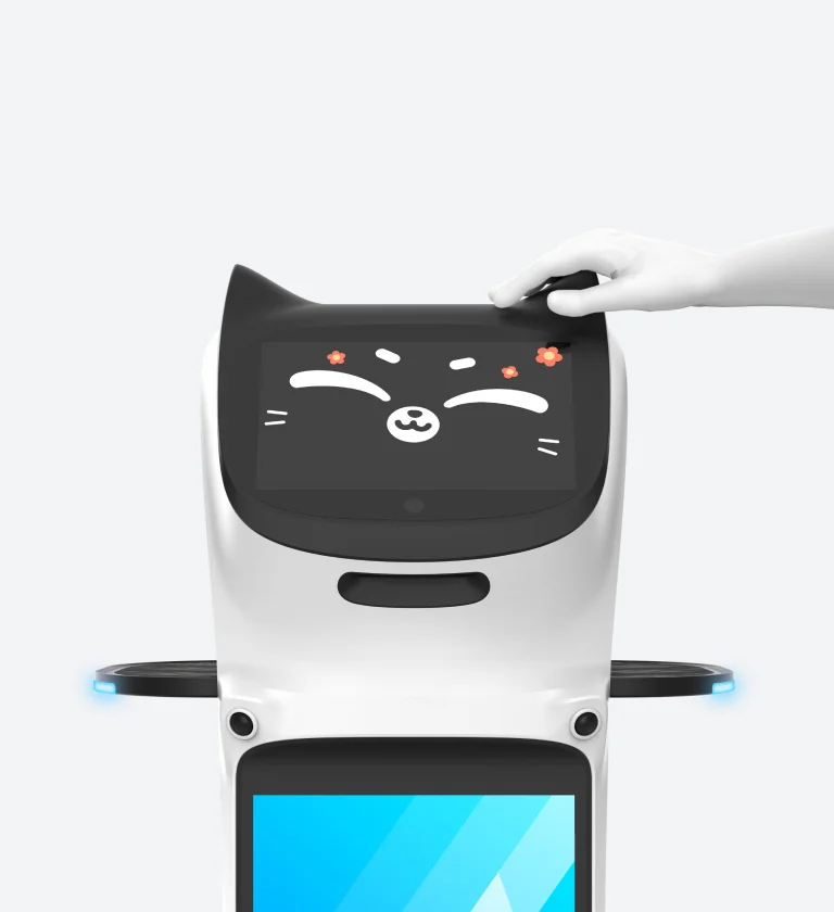 BellaBot Pro showcasing sleek design and multi-tray function