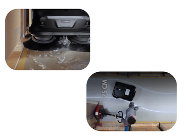 Autonomous AI robot designed for commercial floor cleaning