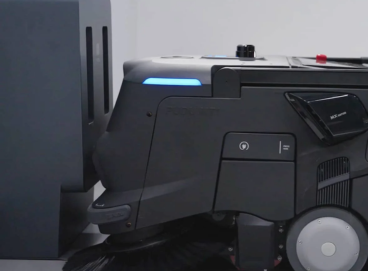 Pudu MT1 showing multi-sensor obstacle detection system