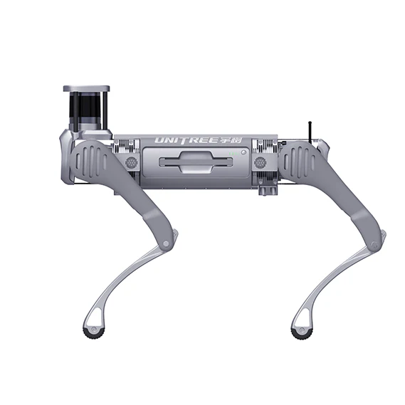 Quick battery replacement feature of Unitree B2 robot