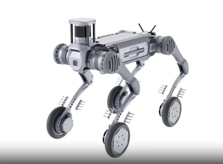 Unitree B2-W robot with modular design for flexible applications