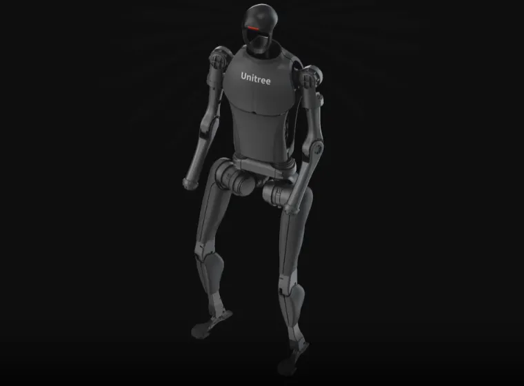 Unitree H1 humanoid robot with quick battery replacement feature